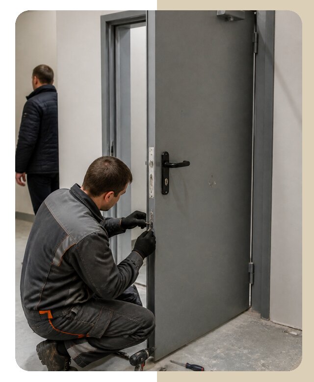 Ремонт противопожарной двери в Североморске по цене 6953 р. | ДвериЛегко-Свм