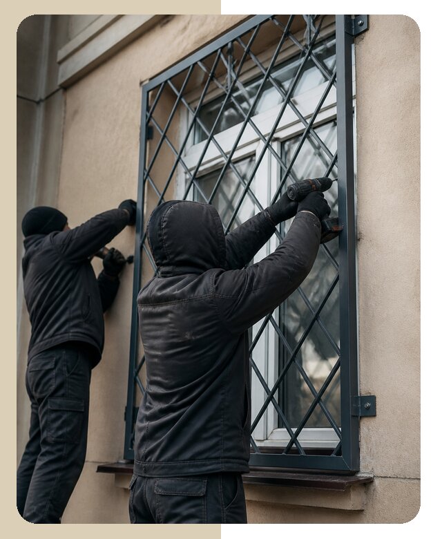 Установка антивандальных решеток на окна в Североморске